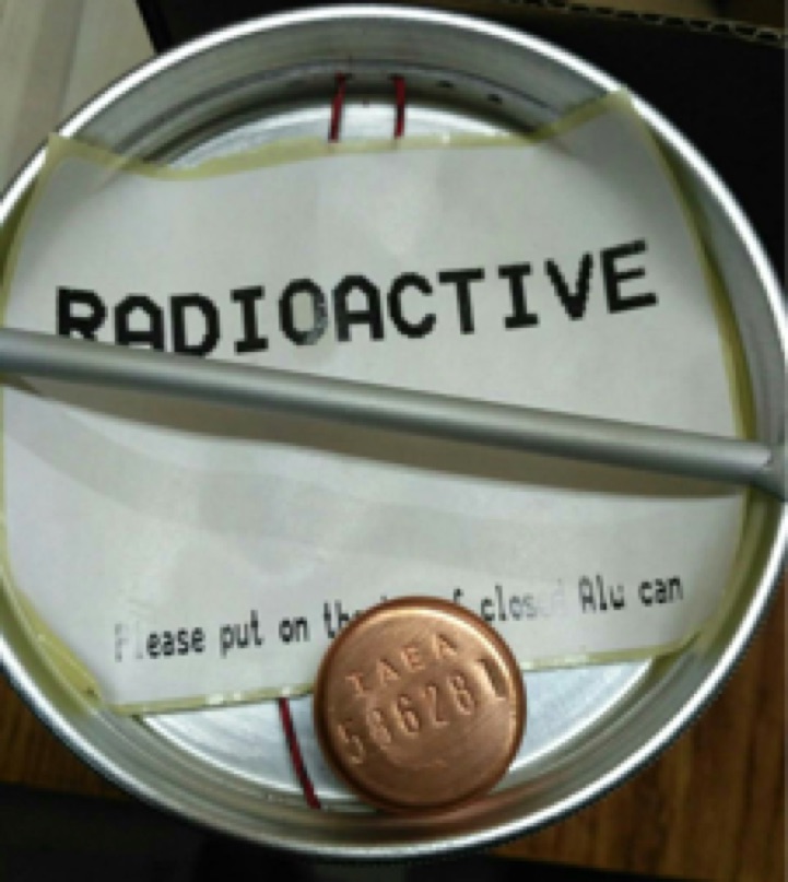 Transportation of samples radioactive material by air